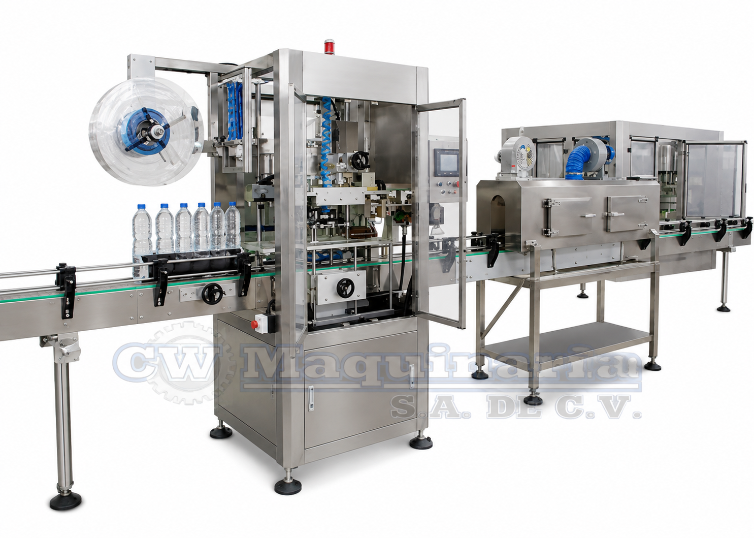 MAQUINA AUTOMATICA POSICIONADORA DE MANGA TERMOENCOGIBLE